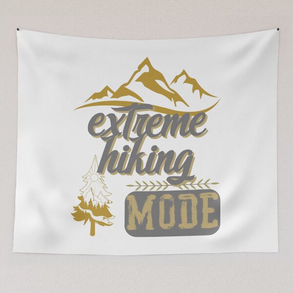 Item preview, extreme hiking mode, forest river sun inside tree pine designed and sold by movie-popcorn.