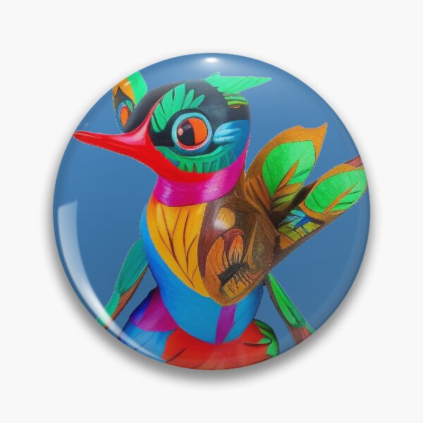 Item preview, Hummingbird alebrije, AI art designed and sold by Dendros-Studio.