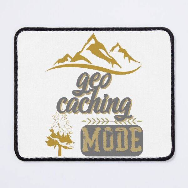 Item preview, geo caching mode, forest river sun inside tree pine designed and sold by movie-popcorn.