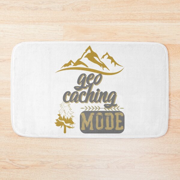 Item preview, geo caching mode, forest river sun inside tree pine designed and sold by movie-popcorn.