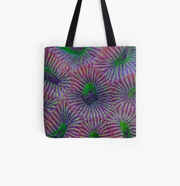 Favites coral All Over Print Tote Bag
