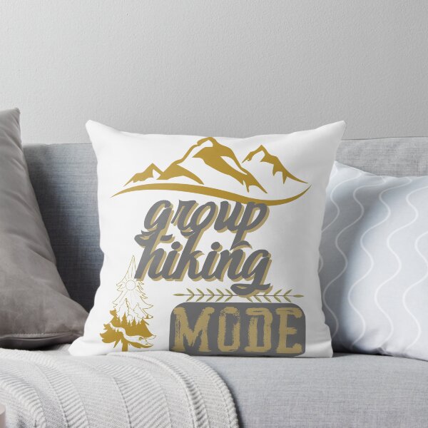 Item preview, group hiking mode, forest river sun inside tree pine designed and sold by movie-popcorn.