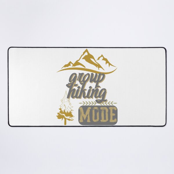 Item preview, group hiking mode, forest river sun inside tree pine designed and sold by movie-popcorn.