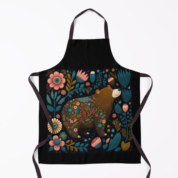Item preview, Beautiful Big Bear Bustling Amongst Blooms and Blossoms designed and sold by AllFolkedUp.