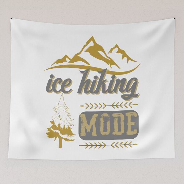 Item preview, ice hiking mode, forest river sun inside tree pine designed and sold by movie-popcorn.