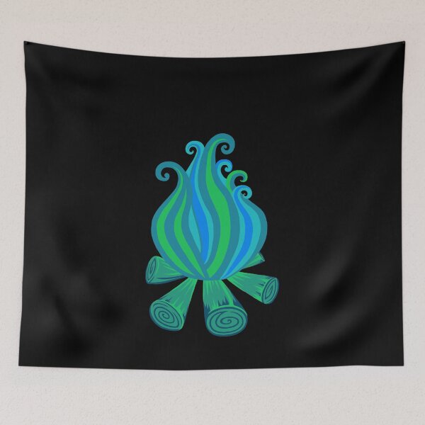 Item preview, Blue and green fire designed and sold by Yuna Hariken.