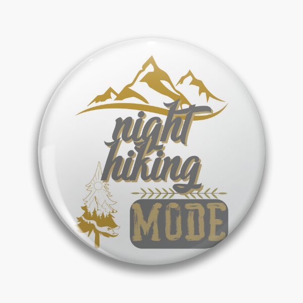 Item preview, night hiking mode, forest river sun inside tree pine designed and sold by movie-popcorn.
