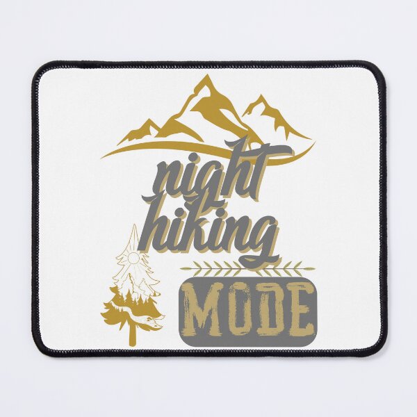 Item preview, night hiking mode, forest river sun inside tree pine designed and sold by movie-popcorn.