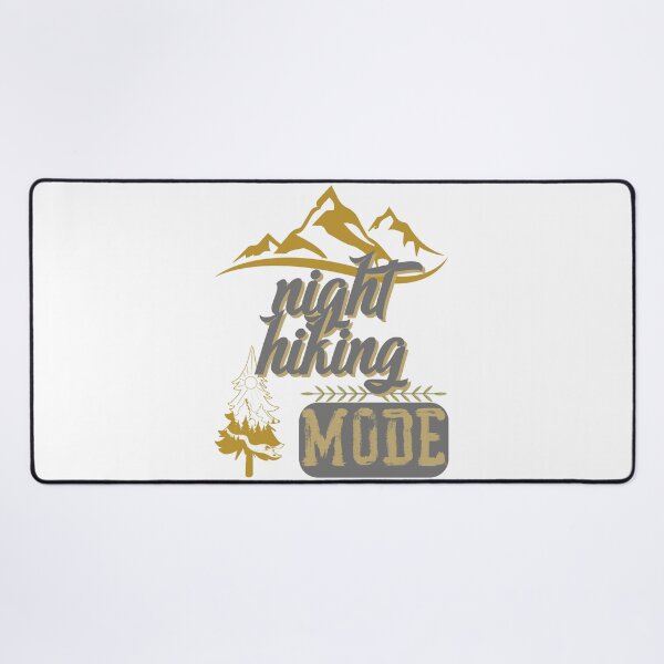 Item preview, night hiking mode, forest river sun inside tree pine designed and sold by movie-popcorn.