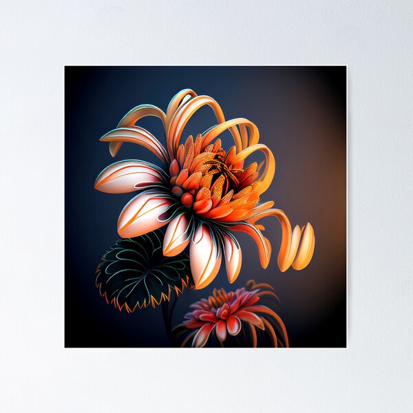 Item preview, metal island flower sculpture 4 designed and sold by AgeeTattoos.