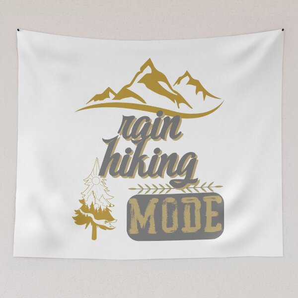 Item preview, rain hiking mode, forest river sun inside tree pine designed and sold by movie-popcorn.