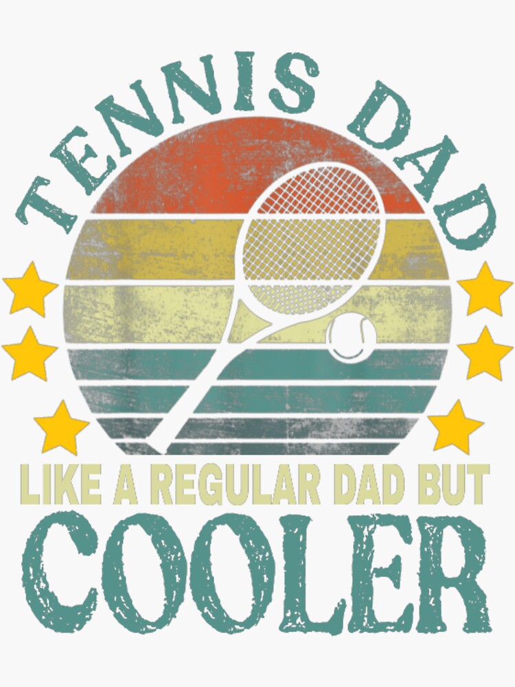 "Vintage Tennis Dad design Funny Tennis Player Father's Day Player and