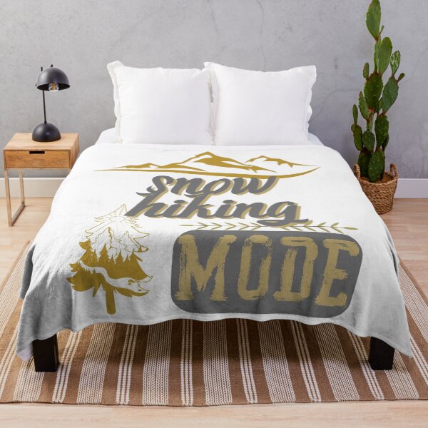 Item preview, snow hiking mode, forest river sun inside tree pine designed and sold by movie-popcorn.