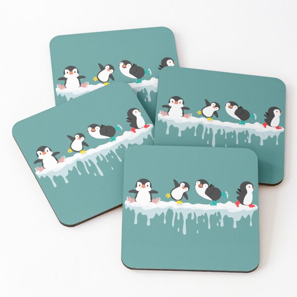 Item preview, Cute Ice Skating Penguins designed and sold by SiYDesigns.