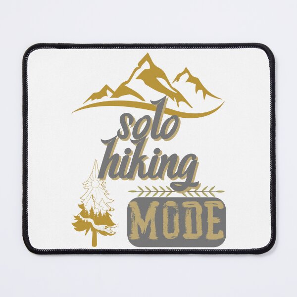 Item preview, solo hiking mode, forest river sun inside tree pine designed and sold by movie-popcorn.