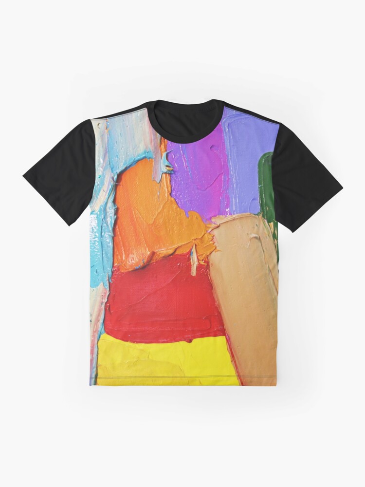 Alternate view of Thick Paint Texture Graphic T-Shirt