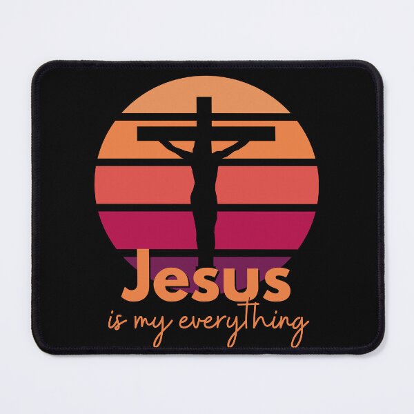 Item preview, Jesus is my everything. Retro Sunset with Silhouette Cross designed and sold by Brasilia.