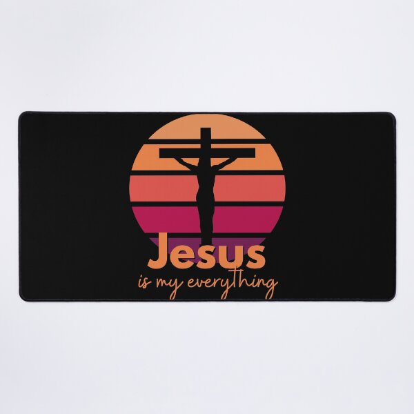 Item preview, Jesus is my everything. Retro Sunset with Silhouette Cross designed and sold by Brasilia.