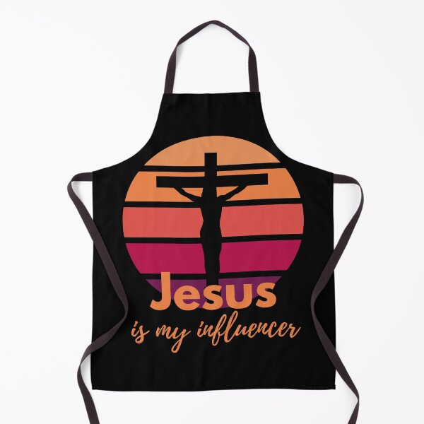 Item preview, Jesus is my influencer. Retro Sunset with Silhouette Cross designed and sold by Brasilia.