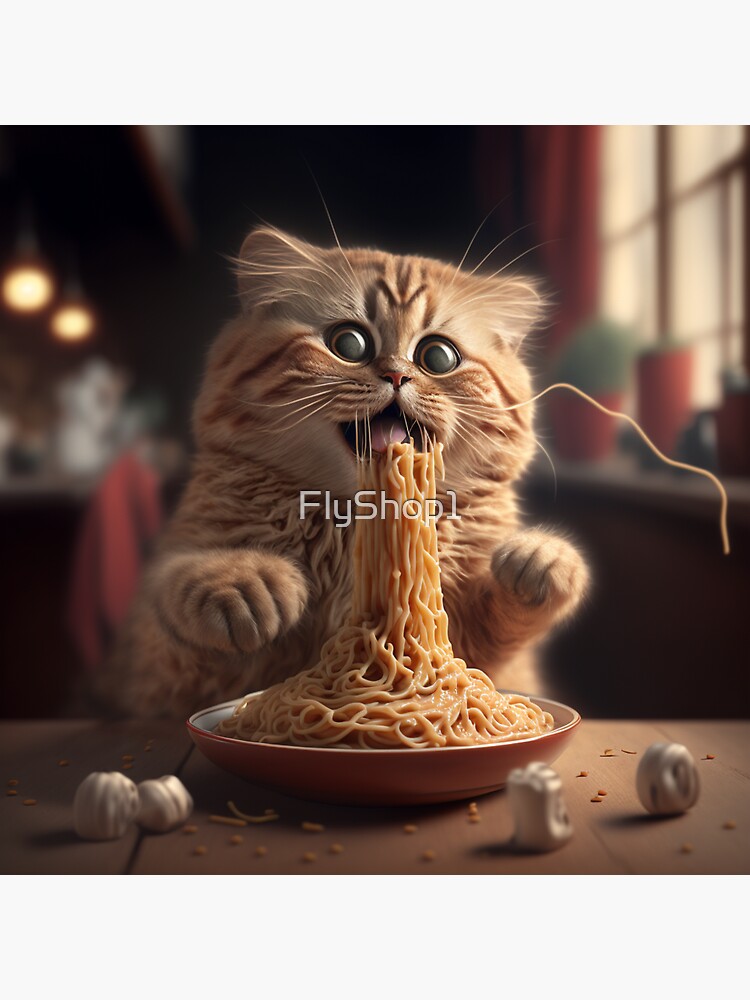 Funny cat eating sale