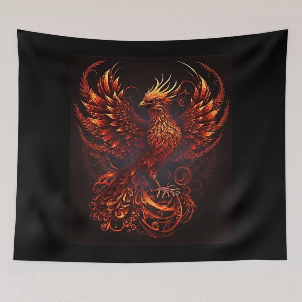 Item preview, fire phoenix art  designed and sold by lelixart.