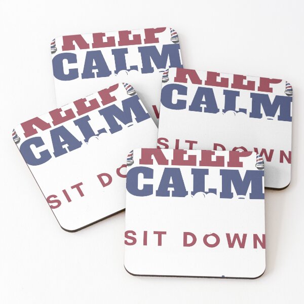 Item preview, Keep Calm Sit Down And Let Me Fix It, cool design for Barbers designed and sold by Sun Rise.