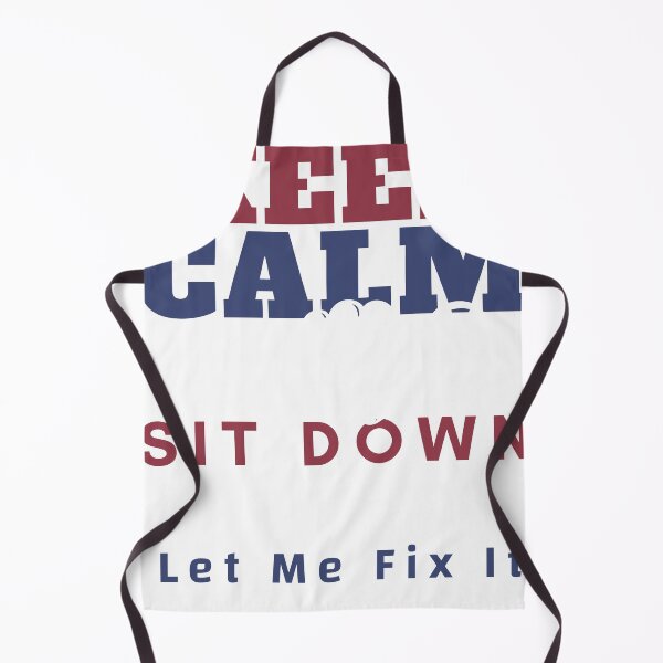 Item preview, Keep Calm Sit Down And Let Me Fix It, cool design for Barbers designed and sold by Sun Rise.