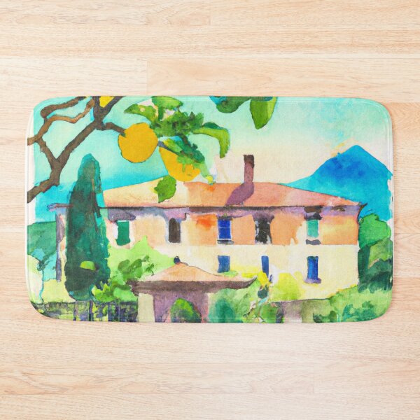 Item preview, Italian Landscape with Lemon Tree in Watercolor designed and sold by Glow Spring.
