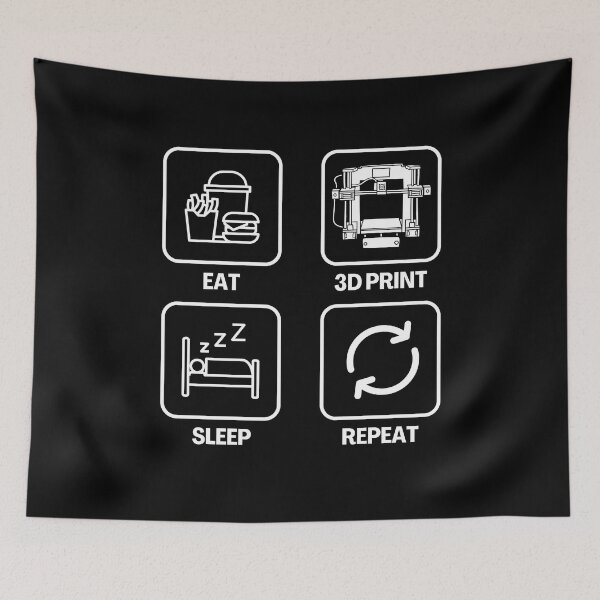 Item preview, Eat  3D Print Sleep Repeat designed and sold by Printint.