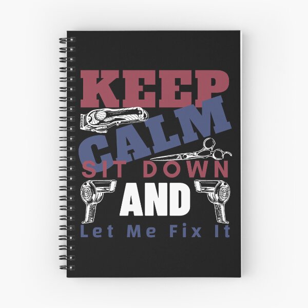 Item preview, Keep Calm Sit Down And Let Me Fix It, cool design for Barbers designed and sold by Sun Rise.