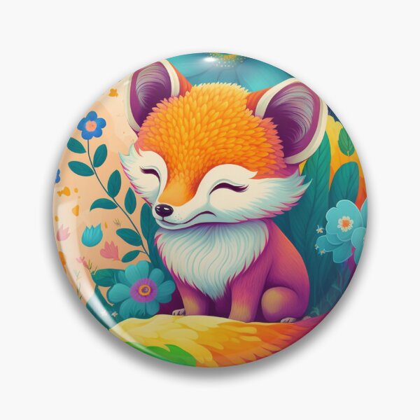 Item preview, Cute baby fox in rainbow land designed and sold by COYN.