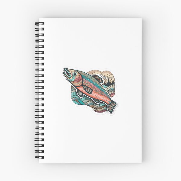 Item preview, Pacific Northwest Salmon Doodle designed and sold by ohkapi.