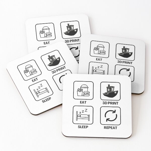 Item preview, Eat 3D Print Sleep Repeat designed and sold by Printint.