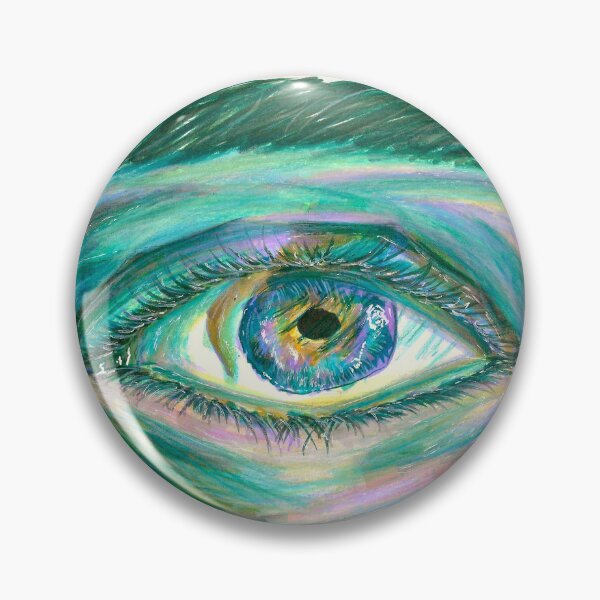 Item preview, Colorful Pink and Green Aesthetic Eye designed and sold by Harold-Inks.