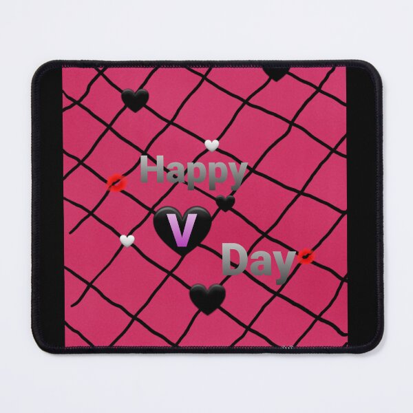 Item preview, Happy V Day! Pink w Hearts designed and sold by DancingCreek.
