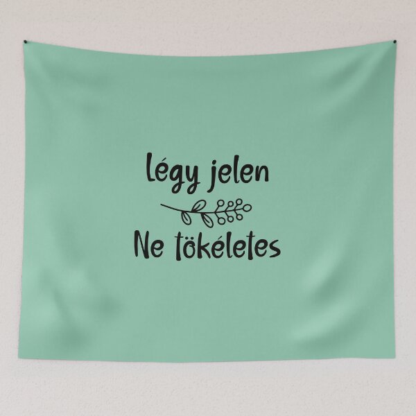 Item preview, Hungarian- légy jelen  - text and a branch design designed and sold by EmeraldeaArt.
