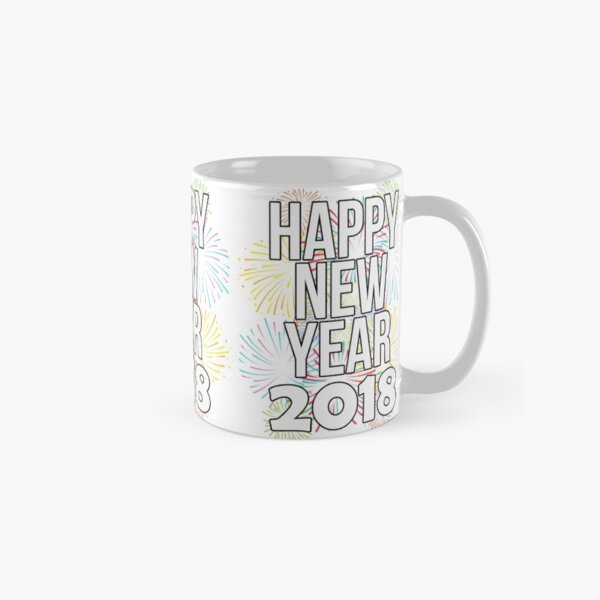 Happy New Year 2018 Classic Mug