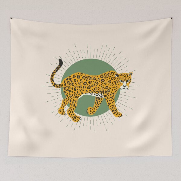 Item preview, Tropical Jungle - Green Jaguar Leopard Design designed and sold by AmphoraGhost.