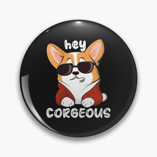 Item preview, Hey Corgeous - corgi dog funny designed and sold by Ellisano.