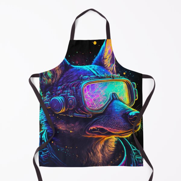 Item preview, Cyberpunk Dog designed and sold by ArtMadeByAI.