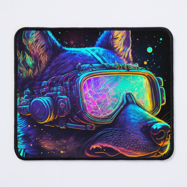 Item preview, Cyberpunk Dog designed and sold by ArtMadeByAI.