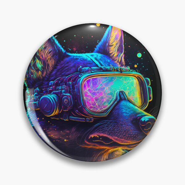 Item preview, Cyberpunk Dog designed and sold by ArtMadeByAI.