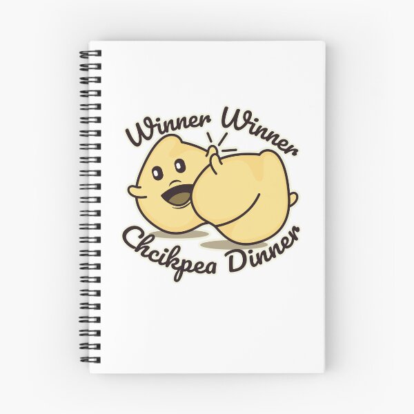 Item preview, Winner Winner Chickpea Dinner Cartoon highfive designed and sold by LovesLola.