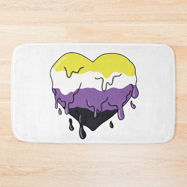 Item preview, Melting nonbinary heart  designed and sold by Becky-Marie.