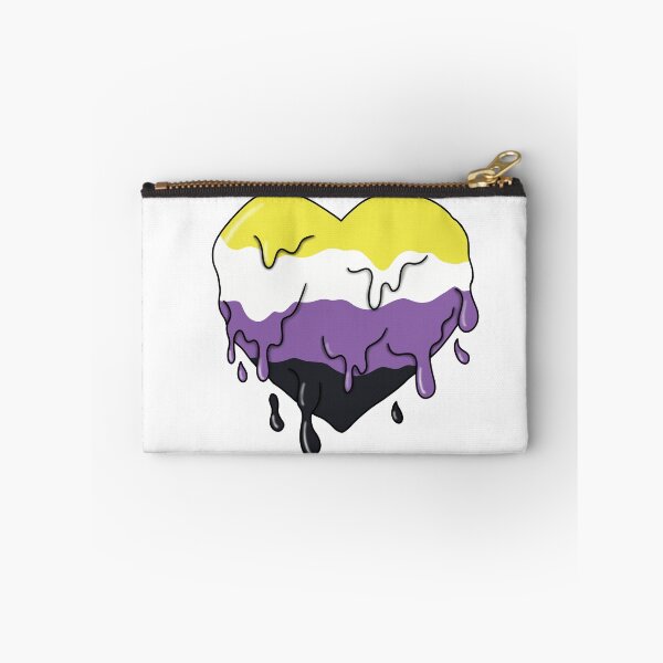 Item preview, Melting nonbinary heart  designed and sold by Becky-Marie.