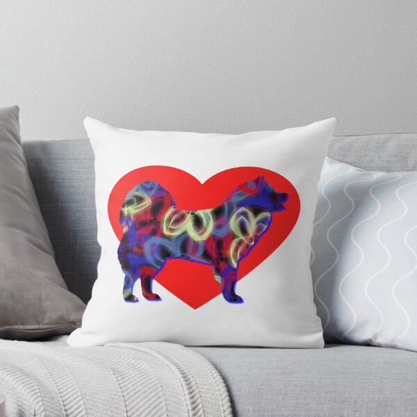 Item preview, I Heart My Samoyed Dog Neon Butterflies Silhouette  designed and sold by AMSonArt.