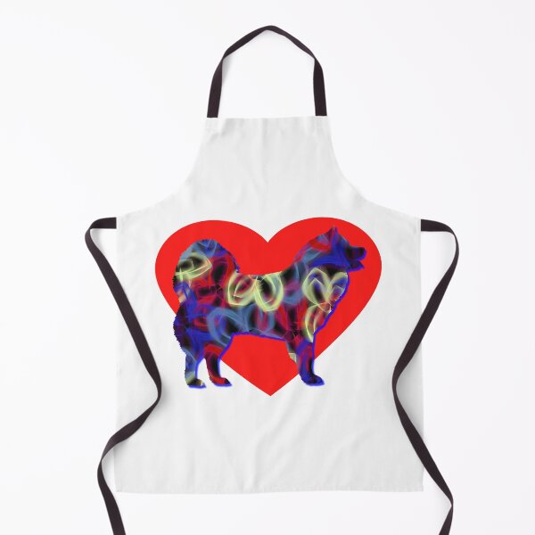 Item preview, I Heart My Samoyed Dog Neon Butterflies Silhouette designed and sold by AMSonArt.