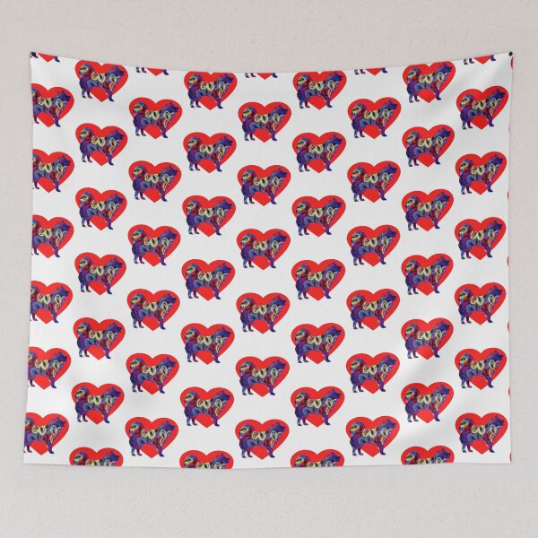 Item preview, I Heart My Samoyed Dog Neon Butterflies Silhouette  designed and sold by AMSonArt.