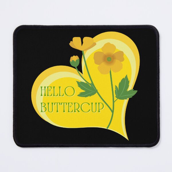 Item preview, Hello Buttercup.. A cute yellow flower inside gold and yellow valentine love hearts designed and sold by ditzy-designs.