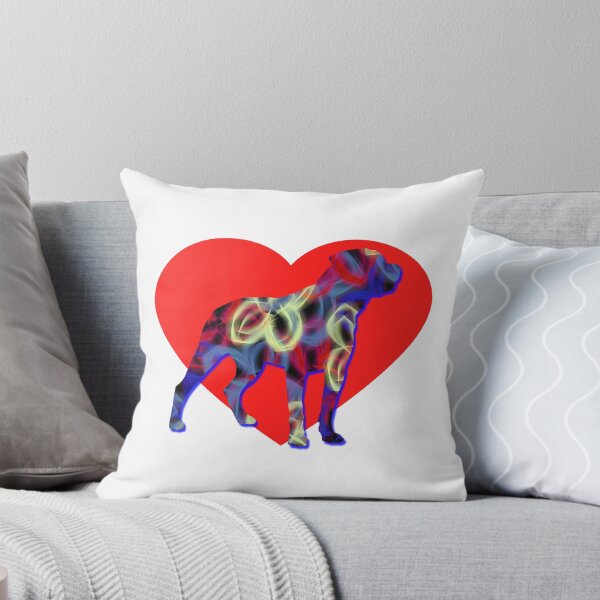 Item preview, I Heart My Rottweiler Dog Neon Butterflies Silhouette  designed and sold by AMSonArt.